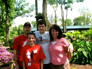 all of us in the garden