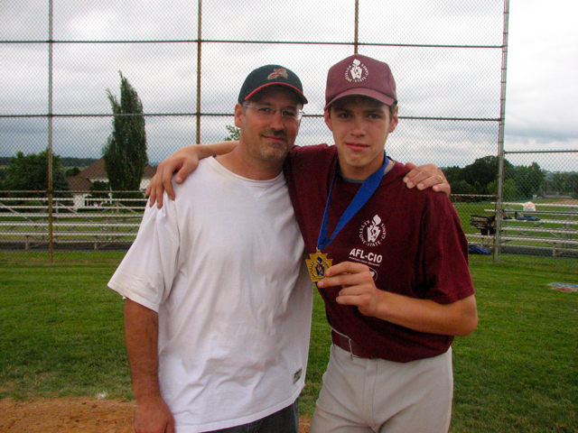 T and Curt with medal