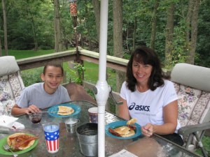 breakfast on the deck