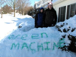 first snow storm green machine