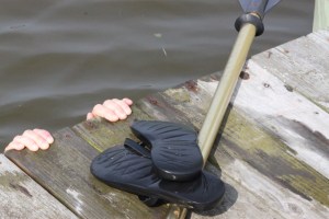 my hands on the dock